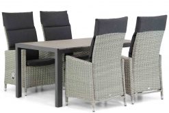 madera new grey tuinstoel met young tuintafel 1550 cm 4 persoons tuinset 247x165 - Garden Collections Madera/Young 155cm dining tuinset 5-delig