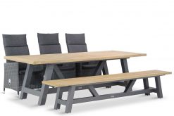 madera tuinset off black 5d trente 247x165 - Garden Collections Madera/Trente 260 cm dining tuinset 5-delig