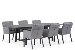 parma stoel met general tafel 247x165 - Lifestyle Parma/General 217/277 cm dining tuinset 7-delig