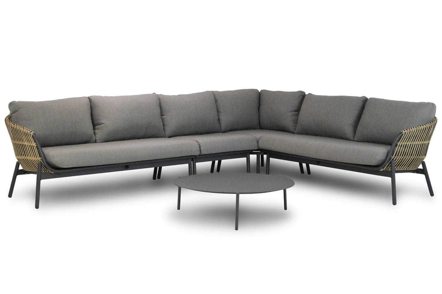 coco nathan loungeset met middenmodule pacific 100 cm - Coco Nathan/Pacific 100 cm hoek loungeset 5-delig