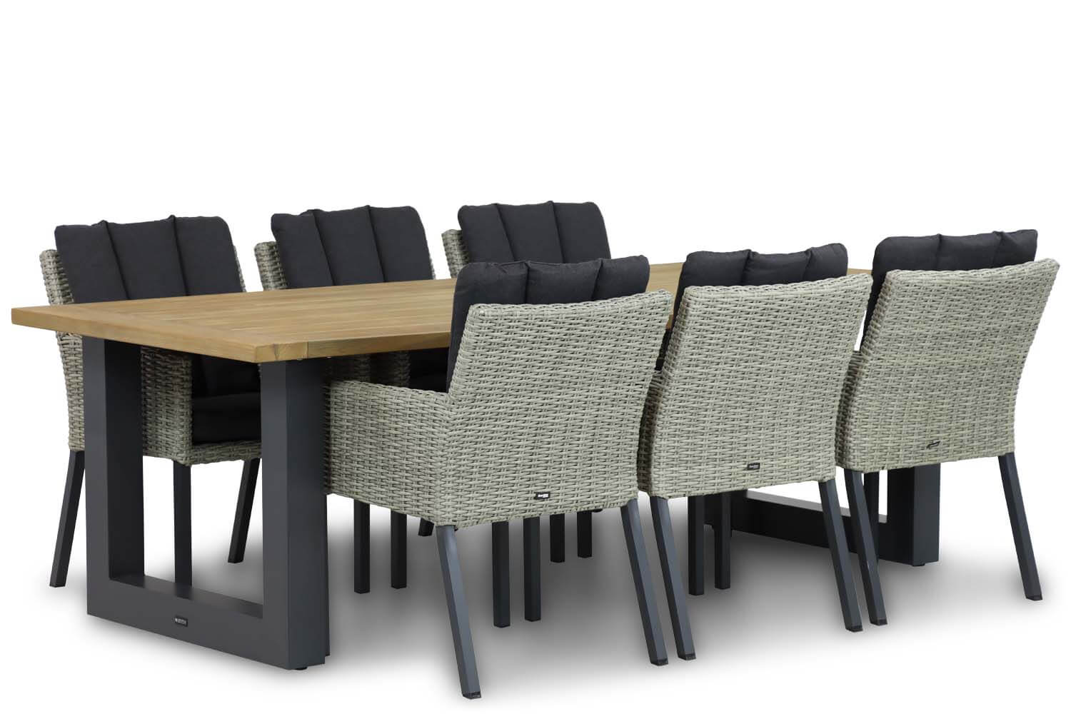 talai 240 antra met 6 oxbow new grey - Garden Collections Oxbow/Talai 240 cm dining tuinset 7-delig